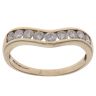 9ct Yellow Gold 0.90ct Brilliant Cut Diamond Wishbone Ring