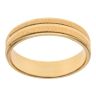 22ct Yellow Gold Patterned Wedding Band 5.2mm