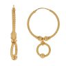 22ct Yellow Gold Orbit Hoop Earrings