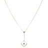 9ct Yellow Gold Sapphire Drop Pendant and Chain 20"