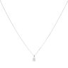 9ct White Gold 0.33ct Brilliant Cut Diamond Solitaire Pendant And Chain 18"