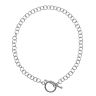 Silver Belcher T-Bar Bracelet 7.5" By Icesia