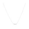Sterling Silver Cubic Zirconia Pendant and Chain 16" by Icesia
