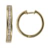 18ct Yellow Gold 0.55ct Brilliant Cut Diamond Hoop Earrings