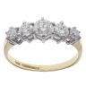 18ct Yellow Gold 1.00ct Brilliant Cut Diamond Five Stone Ring