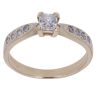 9ct Yellow Gold Cubic Zirconia Single Stone Ring