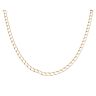 9ct Yellow Gold Square Curb Chain 22"