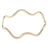 9ct Yellow Gold Wavy Solid Bangle