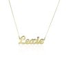 9ct Yellow Gold Personalised Script Nameplate Necklace
