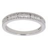 18ct White Gold 0.30ct Brilliant Cut Diamond Half Eternity Ring