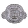 9ct White Gold 1.75ct Brilliant and Baguette Cut Diamond Cluster Ring