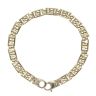 9ct Yellow Gold Double Link Fancy Bracelet 7.5"