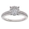 18ct White Gold 0.50ct Brilliant Cut Diamond Cluster Ring
