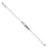 Silver Belcher ID Bracelet 7.5" By Icesia