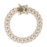 9ct Yellow Gold Cubic Zirconia Curb Bracelet 8"