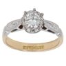 18ct Yellow Gold and Platinum 0.50ct Brilliant Cut Diamond Solitaire Ring
