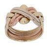 9ct Yellow White and Rose Gold Six Piece Puzzle Ring