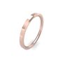 9ct Rose Gold Soft Chamfered Edge Wedding Band 2mm