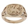 9ct Yellow Gold Welsh Dragon Signet Ring