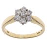 18ct Yellow Gold 0.50ct Brilliant Cut Diamond Cluster Ring