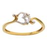 22ct Yellow and White Gold Om Ring