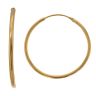 22ct Yellow Gold Plain Hoop Earrings