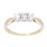 9ct Yellow Gold 0.33ct Diamond Trilogy Ring