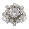 18ct White Gold 2.85ct Brilliant Cut Diamond Cluster Ring
