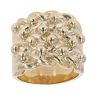 9ct Yellow Gold Heavyweight 4 Row Keeper Ring