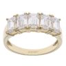 14ct Yellow Gold Cubic Zirconia Five Stone Ring
