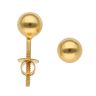 22ct Yellow Gold Ball Stud Earrings