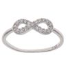 Silver Cubic Zirconia Infinity Ring By Icesia