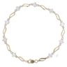 9ct Yellow Gold Cubic Zirconia Bracelet 7"