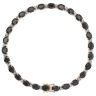 9ct Yellow And White Gold 0.25ct Diamond And Sapphire Bracelet 7"