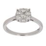 9ct White Gold 0.50ct Brilliant Cut Diamond Cluster Ring