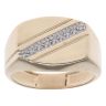 9ct Yellow Gold 0.05ct Diamond Signet Ring
