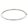 9ct White Gold 0.11ct Brilliant Cut Diamond Bangle