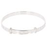 Silver Child's Teddy Bear Expanding Bangle By Icesia