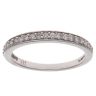 9ct White Gold 0.19ct Diamond Half Eternity Ring