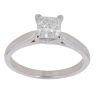 14ct White Gold 1.00ct Princess Cut Diamond Solitaire Ring