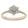 9ct Yellow Gold 0.25ct Brilliant Cut Diamond Cluster Ring