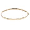 9ct Yellow Gold Oval Hinged Bangle