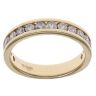 18ct Yellow Gold 0.80ct Brilliant Cut Diamond Half Eternity Ring