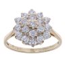 9ct Yellow Gold Cubic Zirconia Cluster Ring