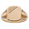 9ct Yellow Gold Patterned Signet Ring