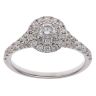18ct White Gold 0.65ct Brilliant Cut Diamond Cluster Ring