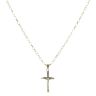9ct Yellow Gold Crucifix Pendant and Chain 18"