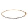 9ct Yellow Gold 1.00ct Brilliant Cut Lab Grown Diamond Bangle