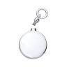 Sterling Silver Round Perfume Bottle Ashes Holder Urn Pendant