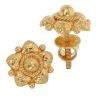 22ct Yellow Gold Rose Stud Earrings